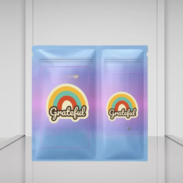 Dual Compartment Custom Mylar Bags  8 x 9  - (oz)